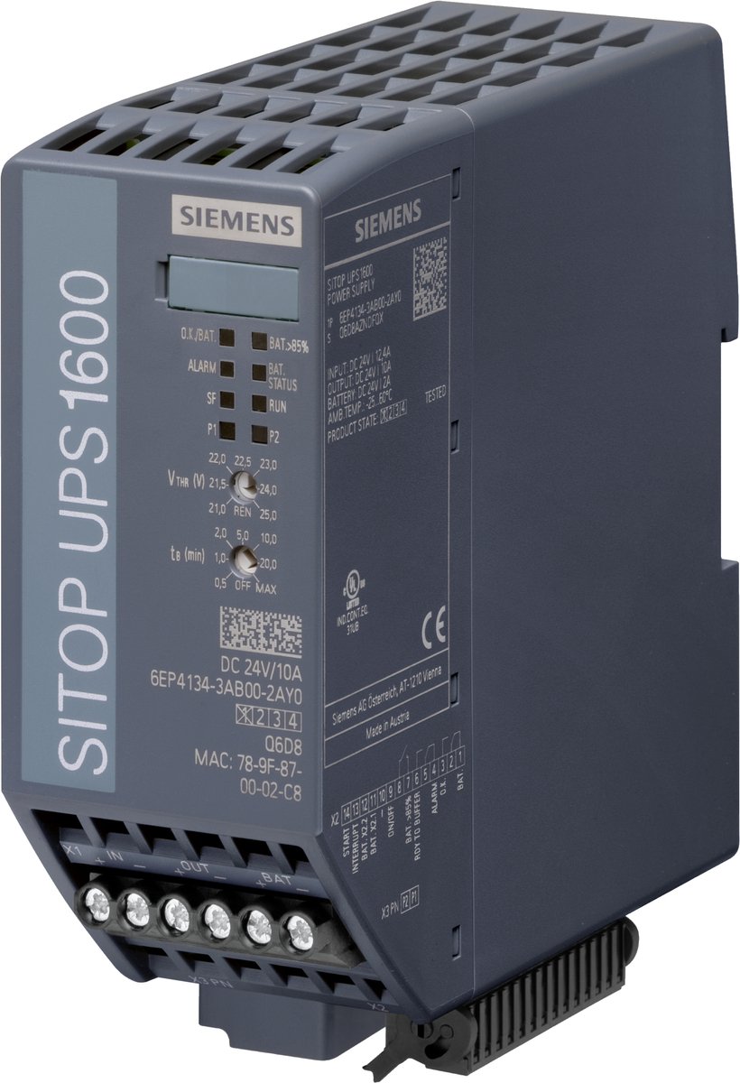Siemens SITOP UPS1600 6EP41343AB000AY0 DIN-rail UPS