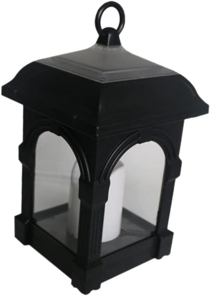 Zonne Kaarslantaarn - Buitenlamp Decoratief - Tuin Verlichten - Waterdicht Smeedijzer - 22