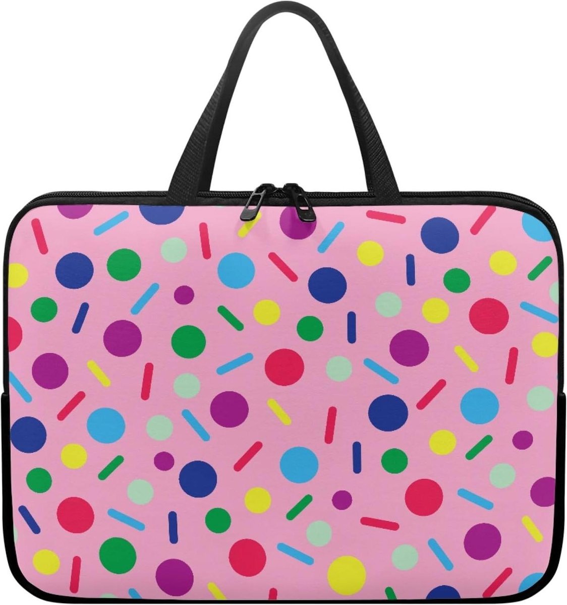 Laptop Tas - Notebook Sleeve - Zakelijk Reizen - Waterafstotend Polyester - 10-17 inch - Zwart