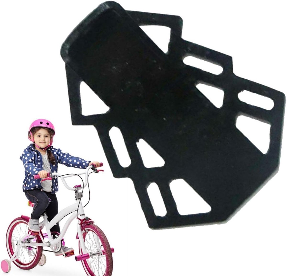 Fietspedalen Set - Steunpedalen - Veilig Transport - Antislip Ontwerp - 100 kg Draaglast - Zwart
