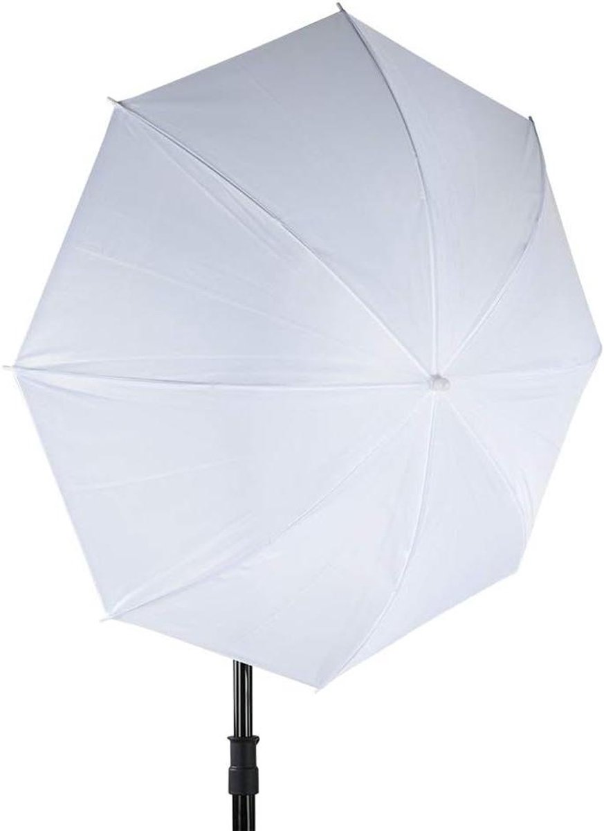 Soft Light Paraplu - Diffusie Paraplu - Studio Fotografie - 8 Metalen Baleinen - 83 cm - Wit