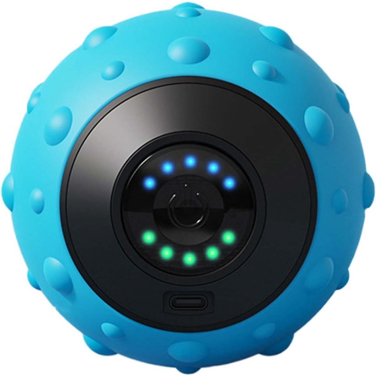 Voetmassagebal - Triggerpoint bal - Spierherstel - 5 versnellingen - 10 cm - Blauw