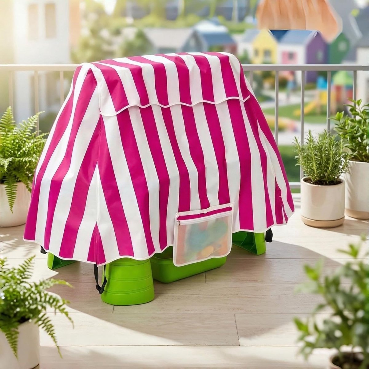 Speelgoedhoes - Water Tafel Cover - Buiten Spelen - Stof- en Waterdicht - 94x56x65cm - Roze