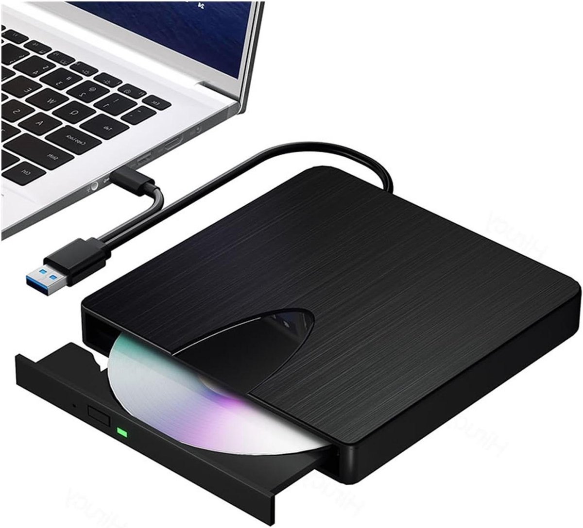 Externe Blu Ray Drive - Optische Lezer - Films Kijken - USB 3.0 Type-C - 1x1x1 cm - Zwart