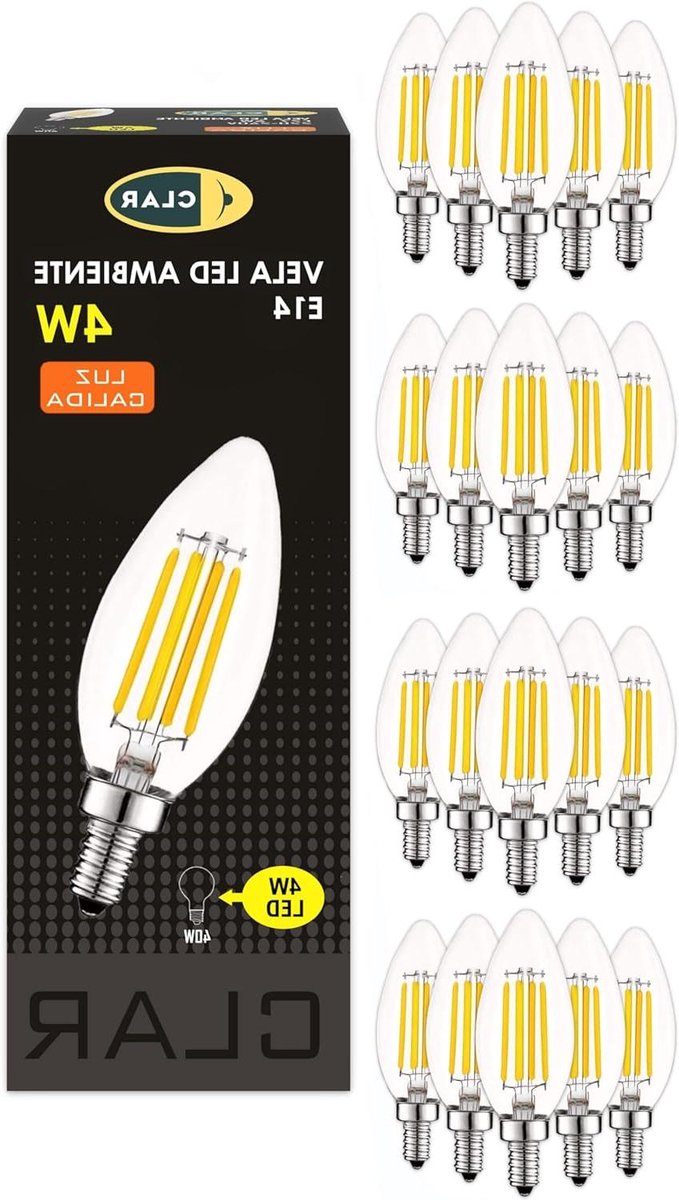 Led Kaarslamp - E14 Lamp - Sfeerverlichting Thuis - Energiebesparend Design - 10 Stuks - Warm Wit