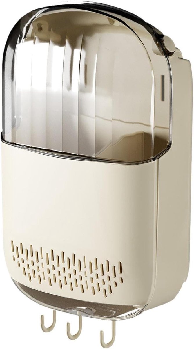Gereedschapshouder - Bestek organizer - Keuken opslag - Montage zonder boren - 36x22x8 cm - Wit