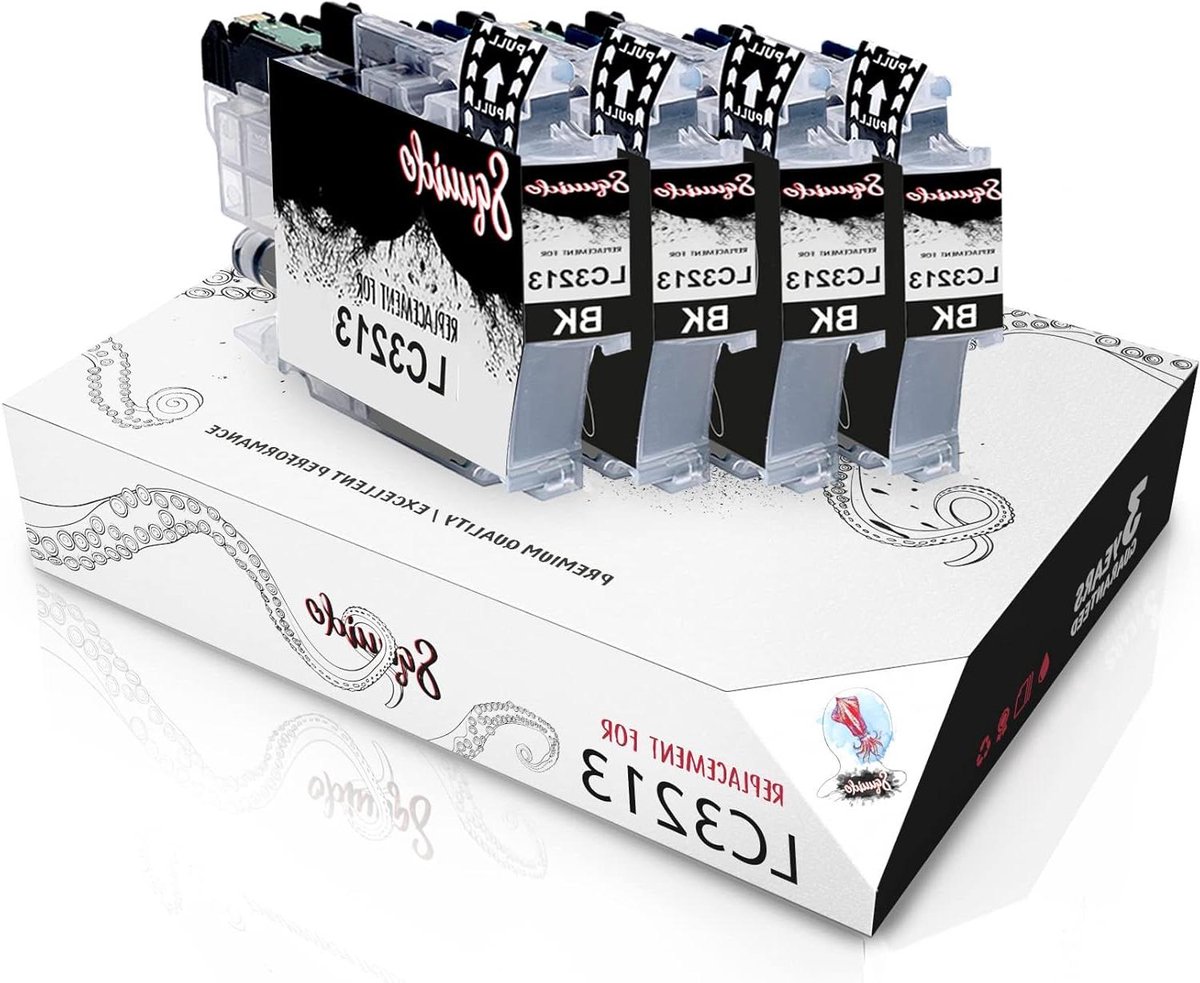 Zwarte Inktcartridges - Inkt Navulling - Documenten Printen - Hoge Opbrengst - 4 Stuks - Zwart