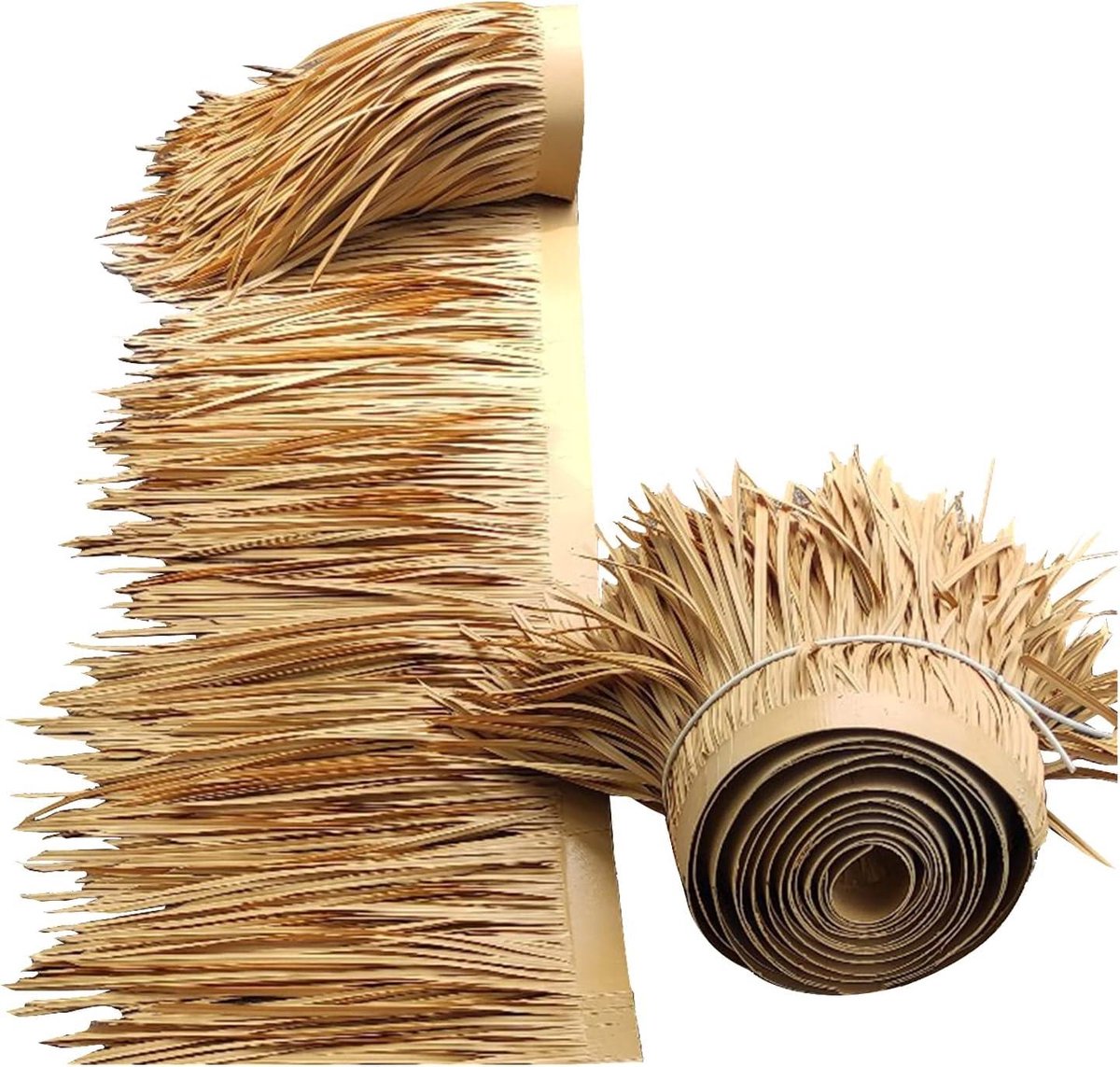 Rieten Dak - Nep Stro - Tuin Decoratie - Vlamvertragend Materiaal - 4 Meter Lengte - Natuurlijk