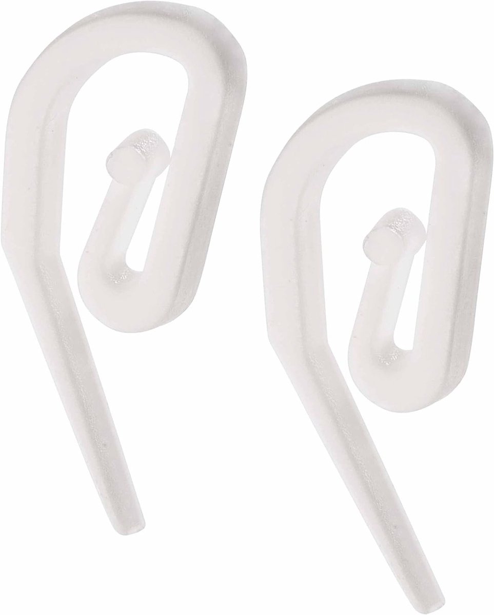 Duurzame Plastic Gordijnhaken voor Pencil Pleat, Raam, Deur en Douchegordijnen | Stevige Haken voor Header Tape | Verpakking van 50 Stuks - 28mm x 12mm