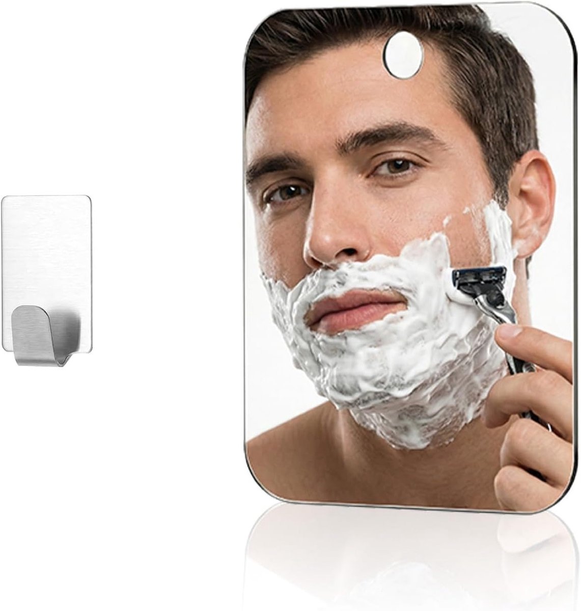 Verstelbare Anti-Fog Douche Spiegel voor Make-up en Scheren, Ideaal voor Badkamer, Kamperen en Reizen (13 x 17)