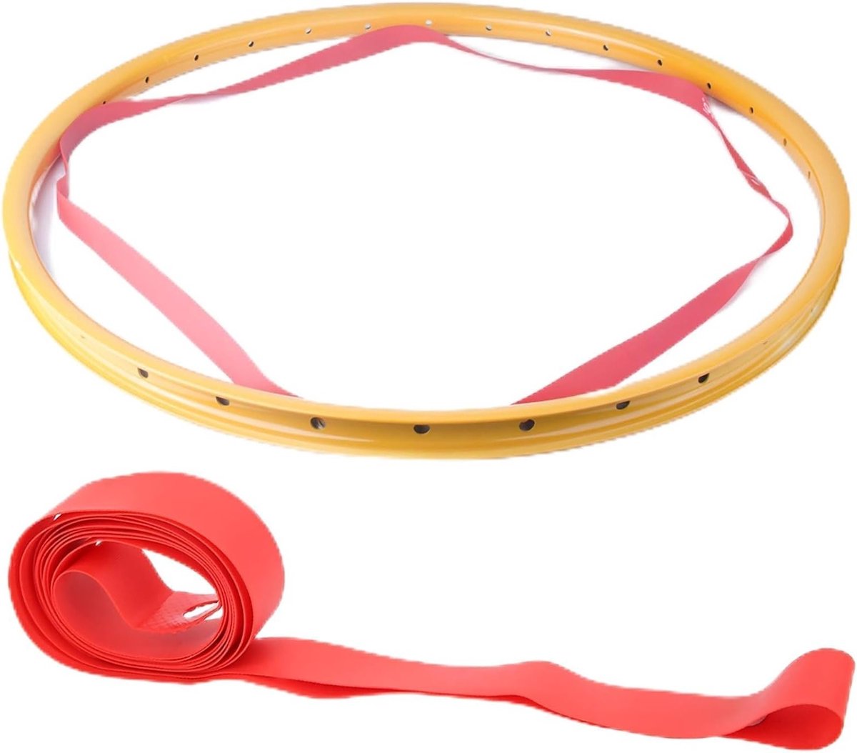 Premium PVC Fietsbanden Liner en Velgtape Set - 27.5 Inch Zwarte Binnenband Bescherming - Duurzaam en Lichtgewicht Accessoire voor Mountainbikes