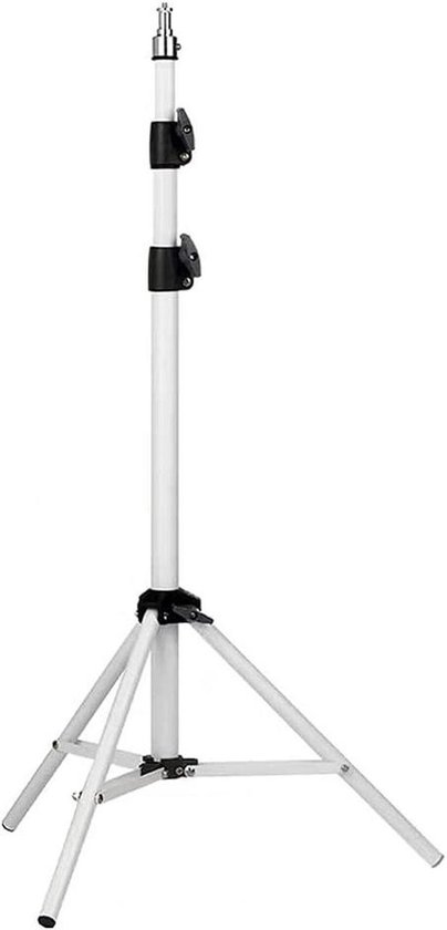 Projector Stand Verstelbaar 66-170 cm Zilverwit, 360° Rotatie, 10 kg Draagkracht, Stabiele Beamerhouder
