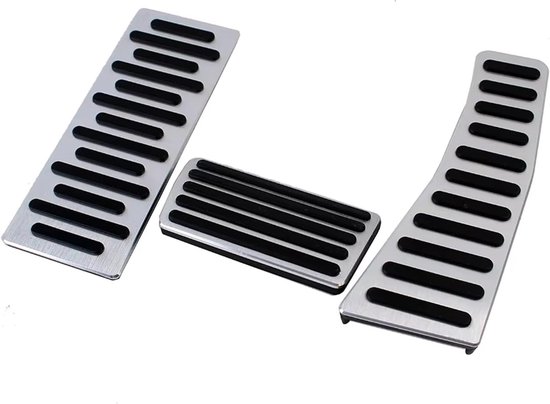 Autopedaal Set - Pedaalbekleding Auto - Veiliger Rijden - Antislip Oppervlak - Voor Civic 2006-2011 - Zilver — afbeelding 2