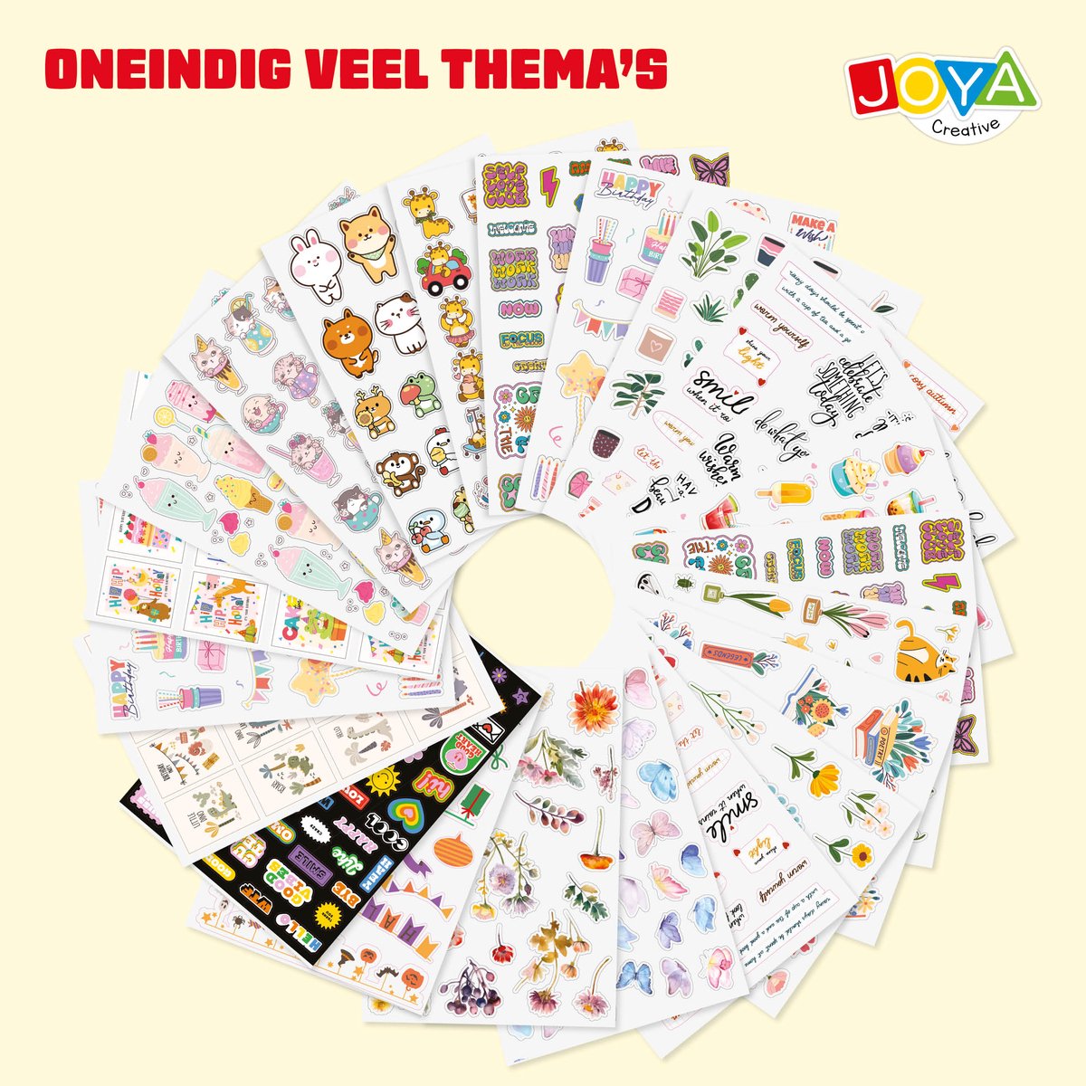 Stickerboek Volwassenen XL - 7500 Stickers voor Bullet Journal - Scrapbook - Journaling - Stickervellen en Losse Stickers - 180 Pagina's - Joya Creative — afbeelding 5