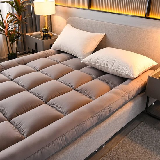 Opvouwbaar Gastenmatras - Vloerligstoel Slaapbank - Extra Slaapplaats Creëren - 3-Zone Lagen Structuur - 90 x 200 cm - Wit — afbeelding 5