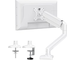 Verstelbare Monitorarm voor 13-32 Inch Monitoren met 360° Rotatie en VESA Bevestiging tot 9kg, Ergonomische Monitorstandaard met Klem en Voedingsbasis