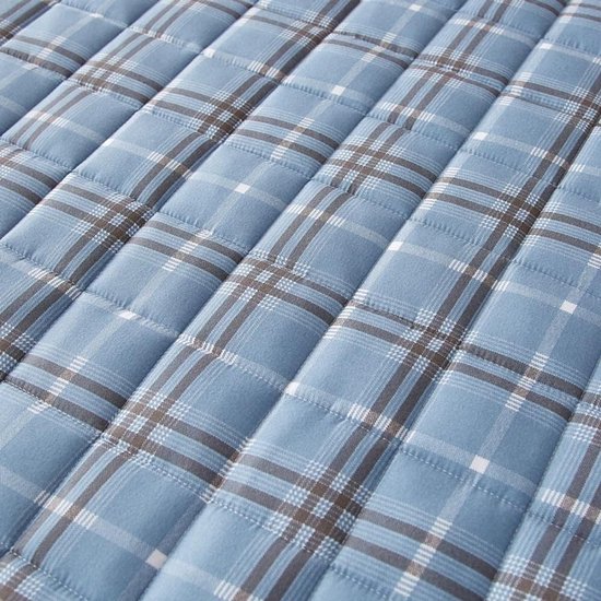 Katoenen Matras - Vloermatras Futon - Kamperen Reizen - Drukbestendig Anti-inzakkend - 90x200cm - Blauw — afbeelding 4