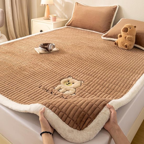 Verdikt Matras - Vloermat Slaapmat - Comfortabel Slapen - Dubbele Antislip - 180x200 cm - Blauw — afbeelding 5