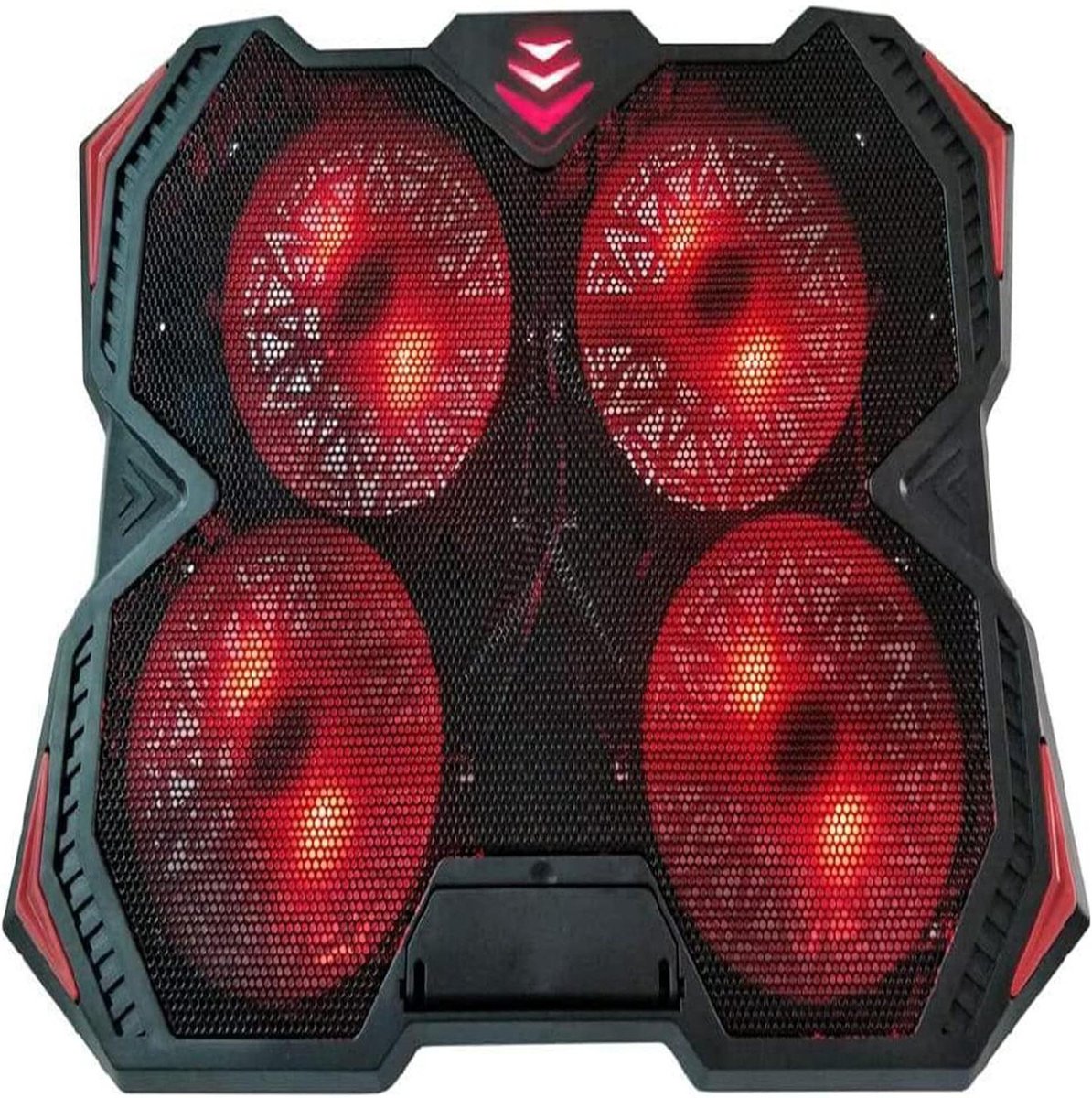 Laptop Koeler - Koelpad Notebook - Oververhitting Voorkomen - 4 Ventilatoren - 12-17 Inch - Rood