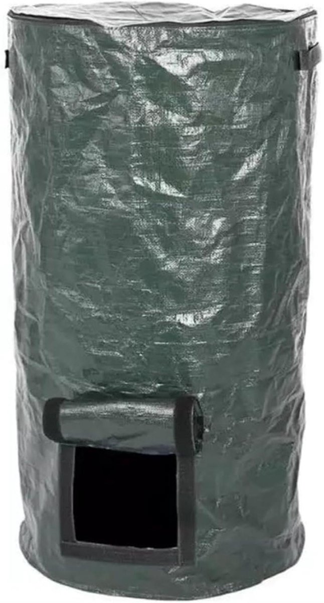 Compost Zak - Afvalzak Composteerbak - Compost Maken - Met Rits Deksel - 35x60cm - Groen