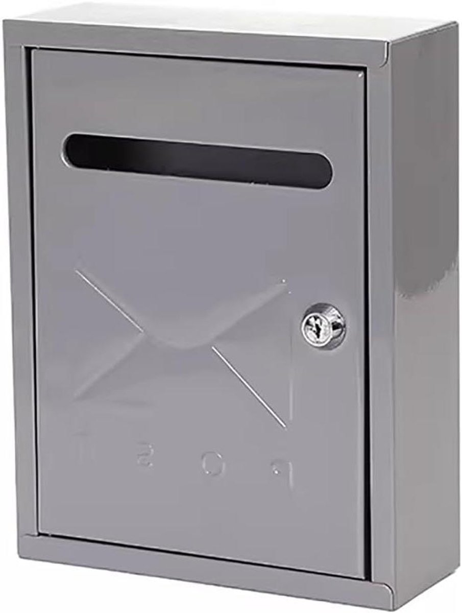 Wandbrievenbus - Postbus brievenpakket - Veilig post ontvangen - Innovatieve anti-visdeur - 26 x 7.5 x 20 cm - Zwart