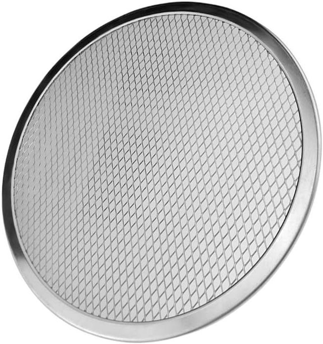 Pizzaplaat Rond - Pizza Pan Bakplaat - Pizza Bakken - Geperforeerd Oppervlak - 254 cm - Aluminium