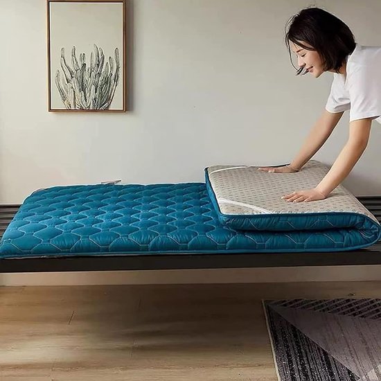 Tatami vloermat - Studentenmatras Futon - Slaapcomfort Creëren - Ademende Stof - 90x200cm - Grijs — afbeelding 5