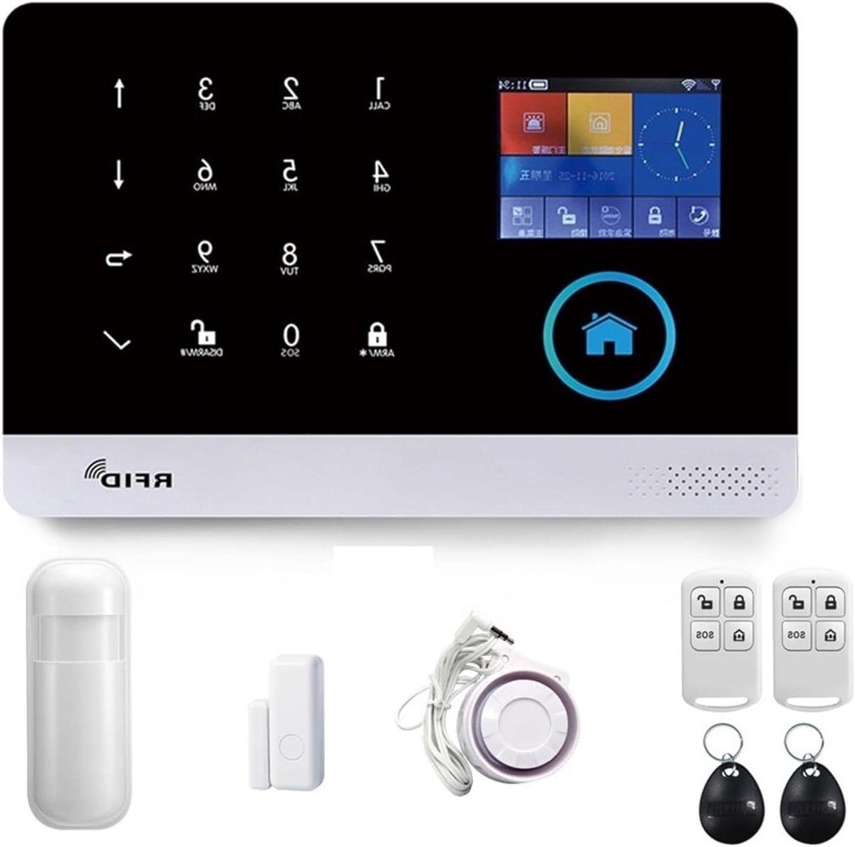 Smart Home Alarmsysteem - Draadloos Beveiligingssysteem - Huis Beveiligen - Wifi en 4G Connectiviteit