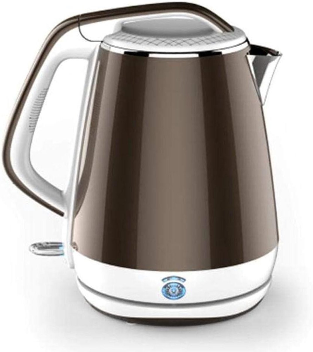 Elektrische Waterkoker - Theeketel Kokend Water - Snel Water Koken - Draadloos Ontwerp - 18 Liter - Bruin