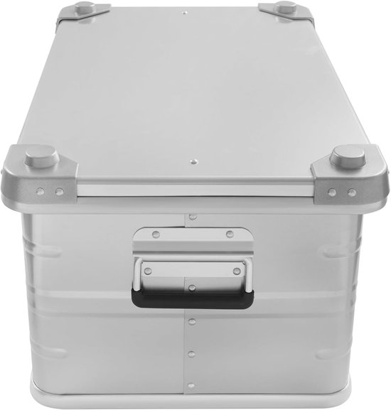 Opbergdoos Aluminium - Aluminium kist - Camping organiseren - Afsluitbaar met deksel - 50 liter - Zilver — afbeelding 5