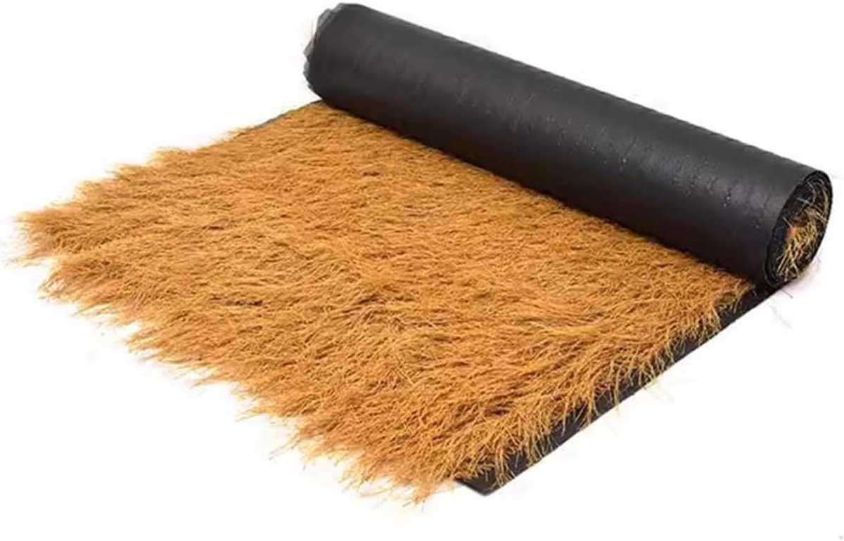 Kunstmatige rietrol - Stro decoratie - Dakbedekking - Realistisch PE materiaal - 1x10 mete