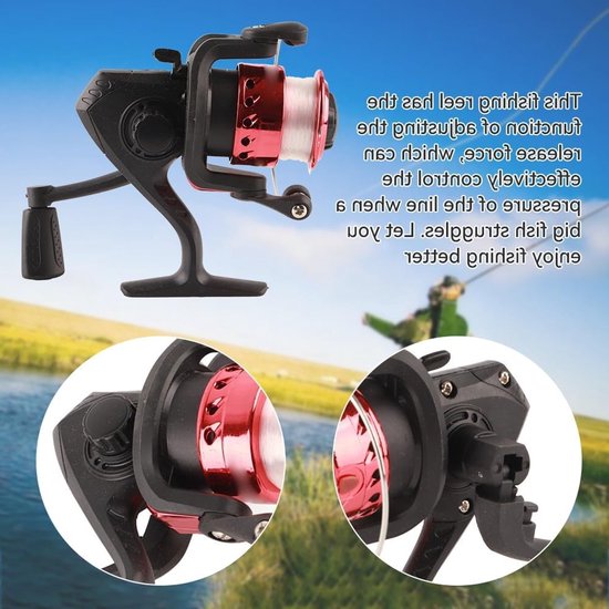 Type Spinning Wheel Fishing Reel met 5.1:1 Overbrengingsverhouding voor Zee- en Meervisserij, Lichtgewicht en Krachtig Ontwerp met Plating Lijnkop — afbeelding 2