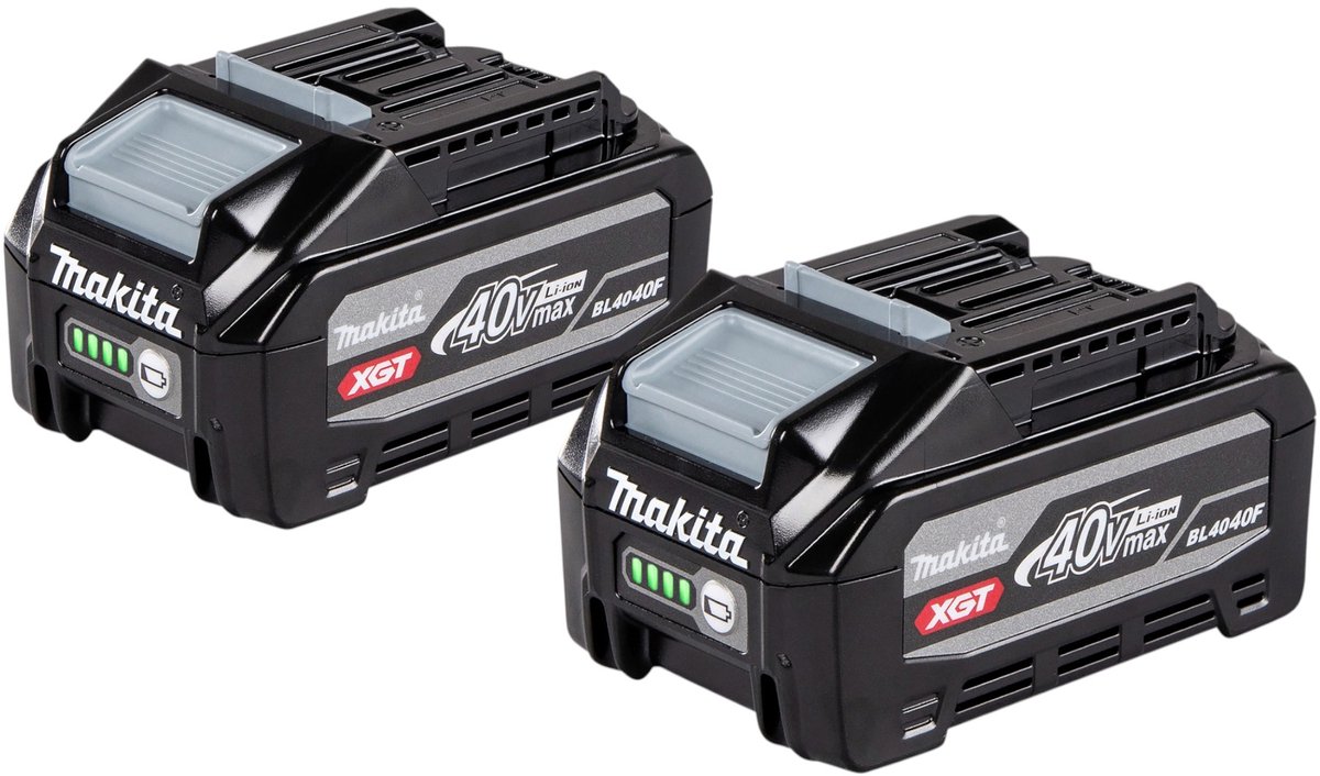 Makita accuset 2x BL 4040 F Li-Ion-accu 40 V max. 4,0 Ah XGT (2x 1910N6-8) met LED-display