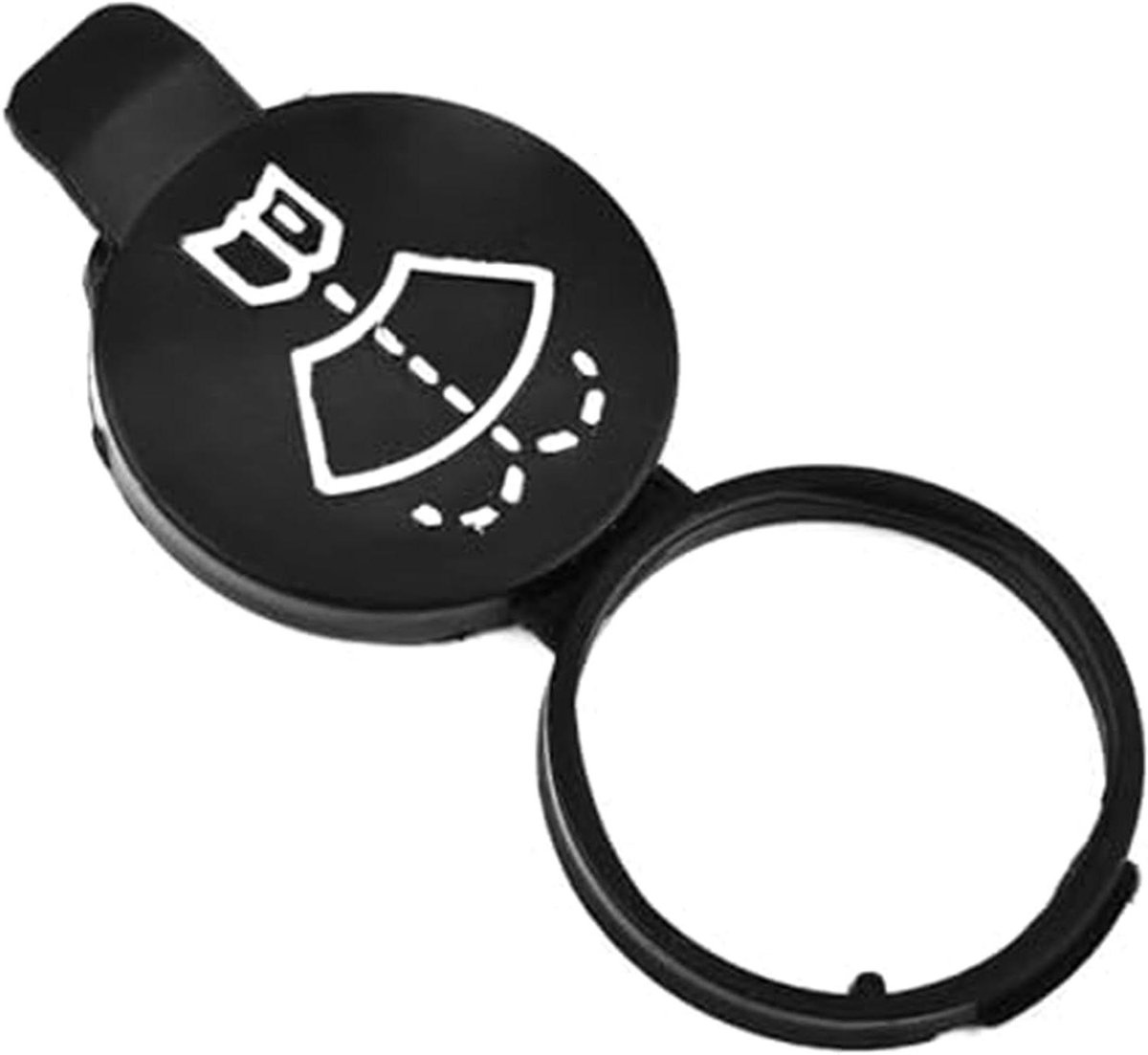 Ruitenwissertankdeksel - Sproeier dop - Auto onderhoud - Veilige afdichting - 1x1x1 cm - Zwart