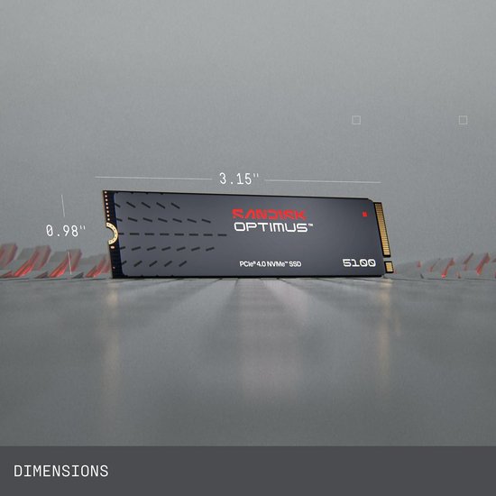 Interne SSD - NVMe Opslag - Projecten Versnellen - PCIe 4.0 Snelheden - 500 GB - Zwart — afbeelding 2