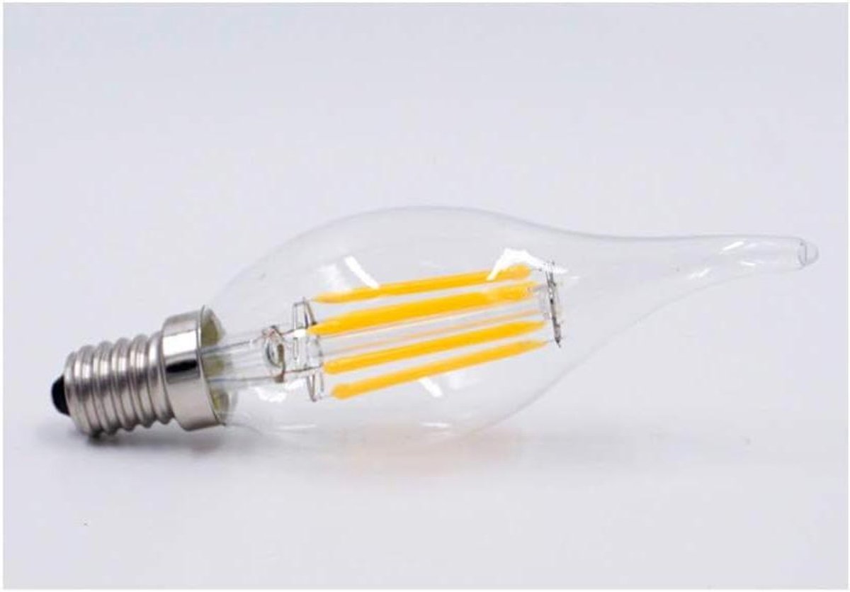 Led Kaarslamp - Kleine Spaarlamp - Sfeerverlichting Creëren - Energiezuinig - 6 Stuks - Warmwit