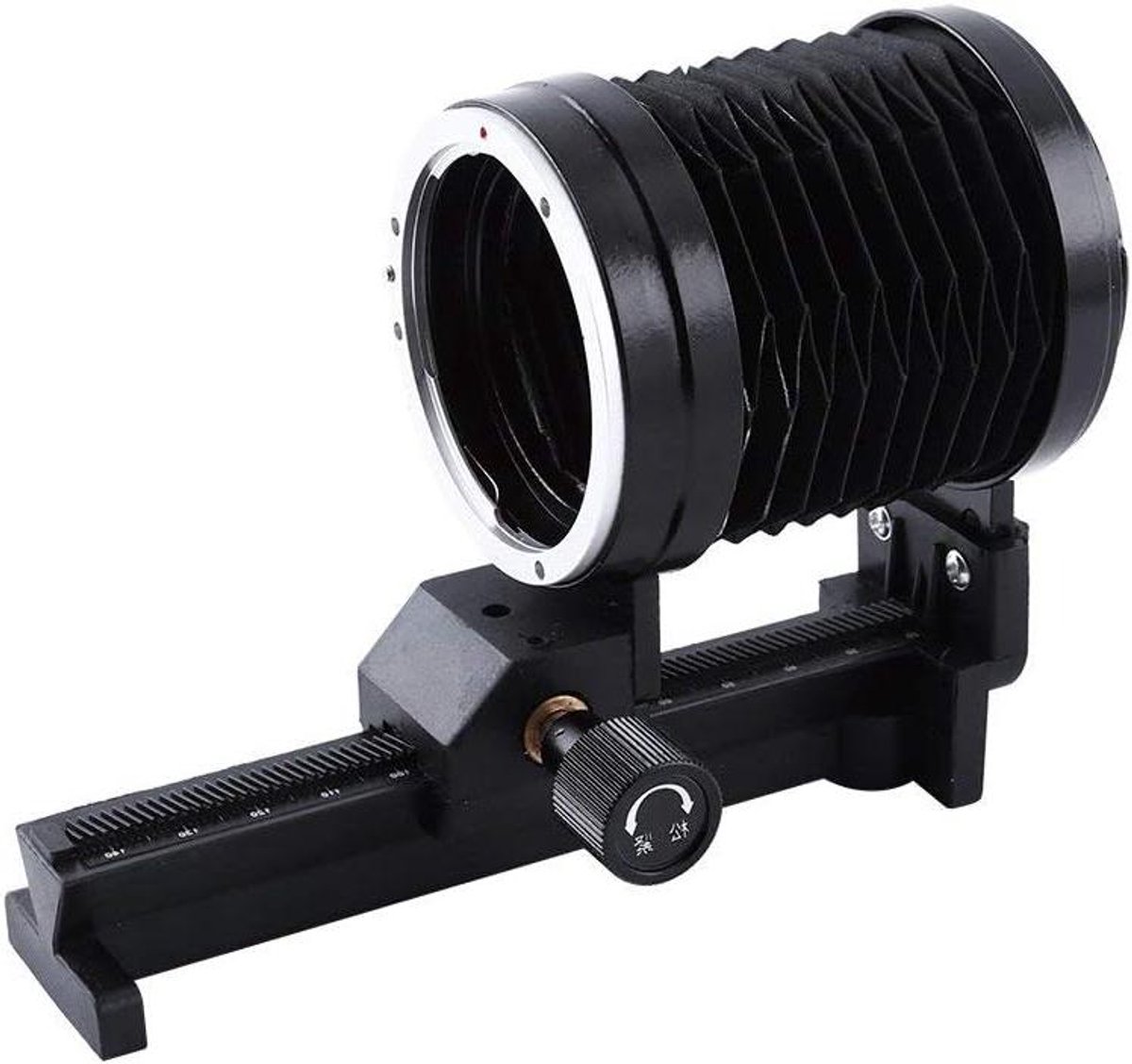Camera Lens Balg - Verlengbuis Macro - Close-up Fotografie - Verstelbare Statiefmontage - 14 cm Lengte - Zwart