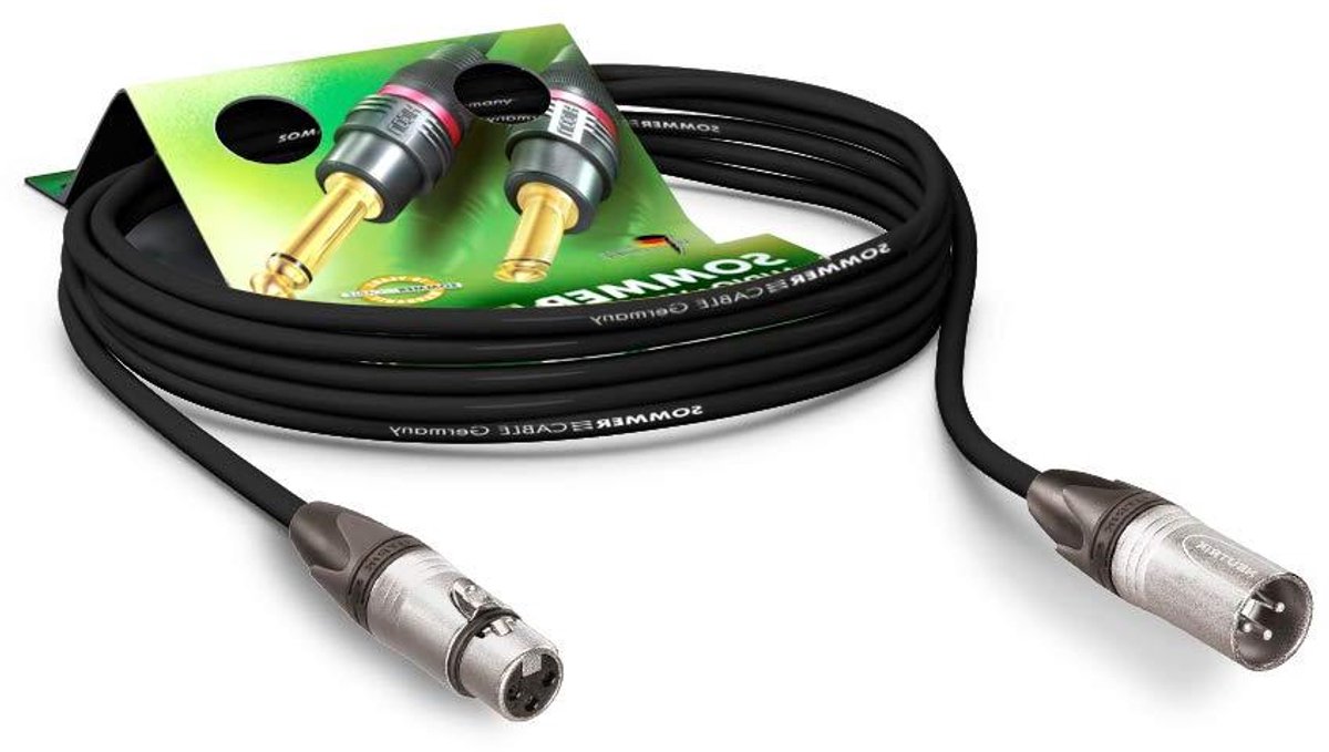 Microfoonkabel XLR - Audio kabel - Podium gebruik - Hoge flexibiliteit - 15 meter - Zwart