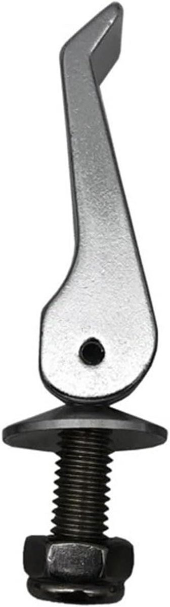 Fietszadel Klem - Snelsluiting Zadelpen - Zithoogte Aanpassen - Gereedschapsloos Monteren - M8x30mm - Zilver