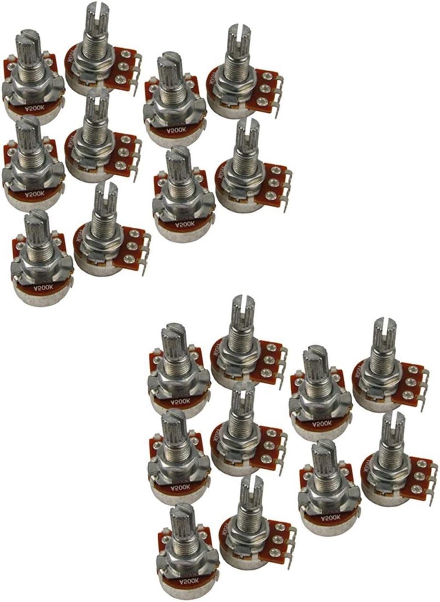 Gitaar Potmeters - Audio Regelaars - Muziek Maken - Audio Taper - 20 Stuks - Zilver