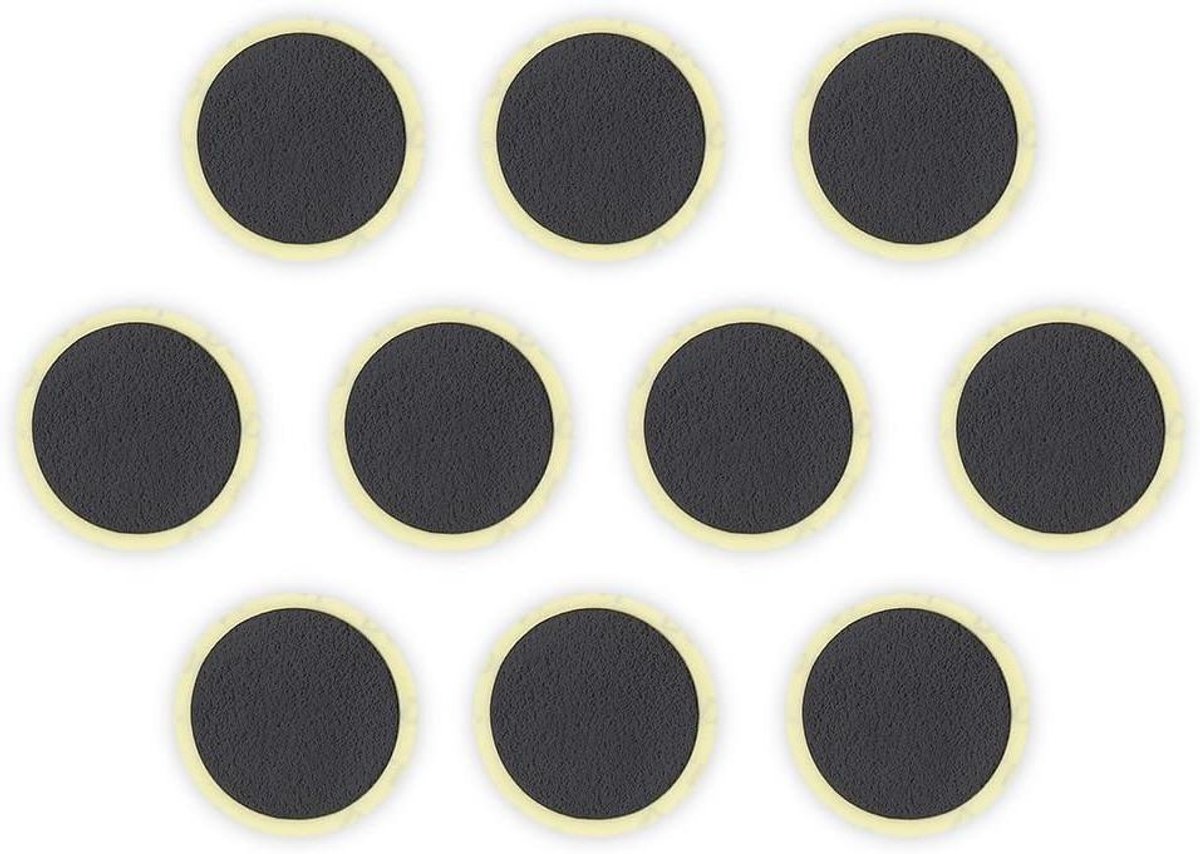 Fietsband patches - Banden reparatie - Noodreparatie onderweg - Geen lijm nodig - 10 stuks - Zwart