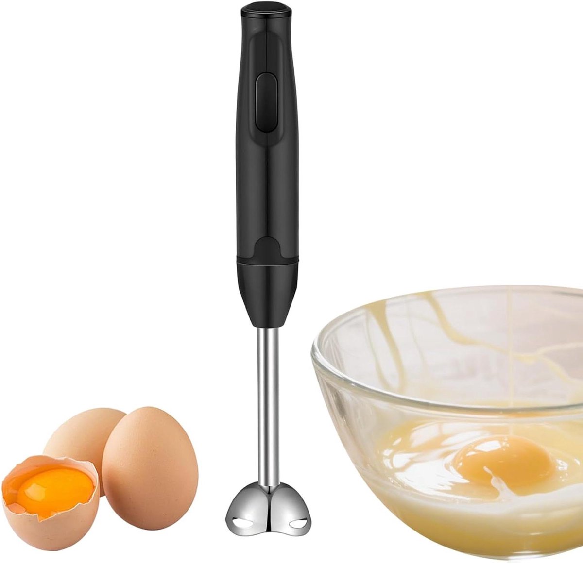 Elektrische staafmixer - Dompelmixer Keukenmixer - Eten Bereiden - Multifunctioneel Ontwerp - 400 W - Zwart