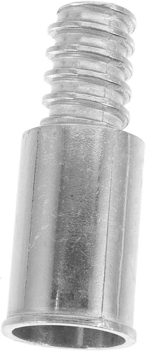 Adapter Bezemsteel - Verlengstuk Bezemsteel - Schoonmaken Uitbreiden - Aluminiumlegering Constructie - 25mm Binnendiameter - Zilver