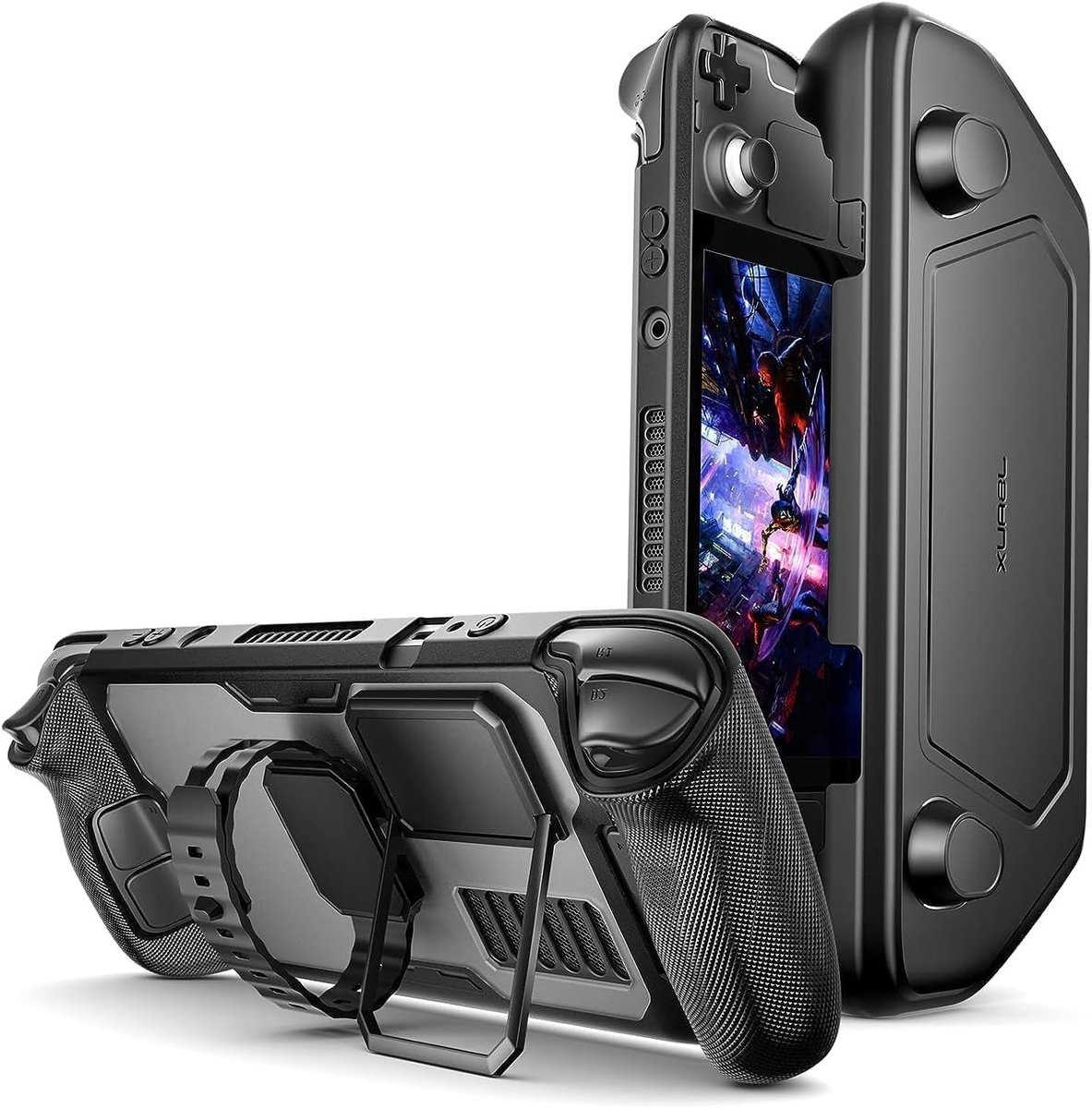 ModCase voor Steam Deck - Compleet beschermende hoes met afneembare voorkant, metalen houder en draagriem voor optimale veiligheid en gebruiksgemak