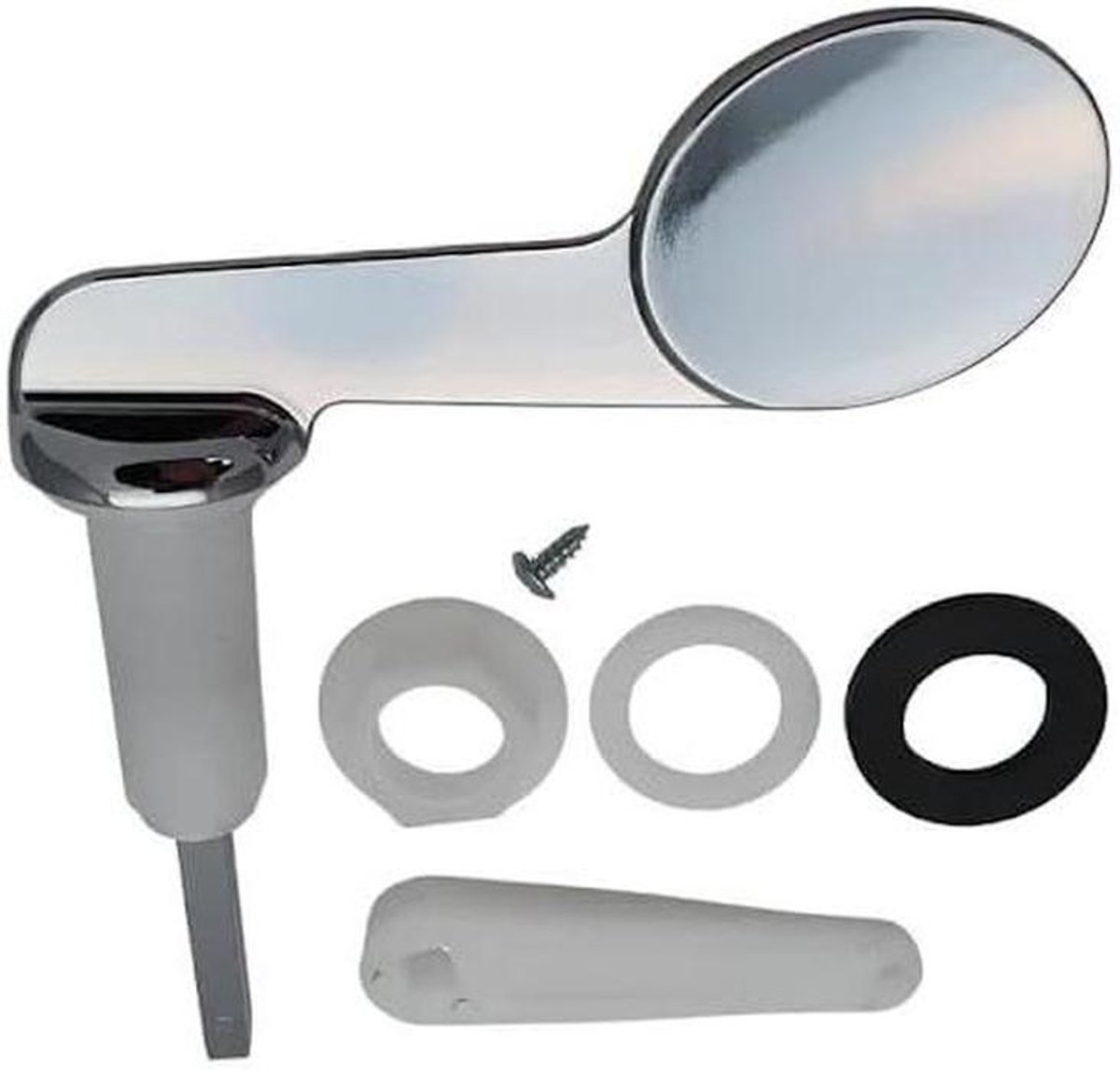 Stortbak Hendel - Toilet Hendel - Toilet Reparatie - Dual-Flush Functionaliteit - 40 mm - Chroom