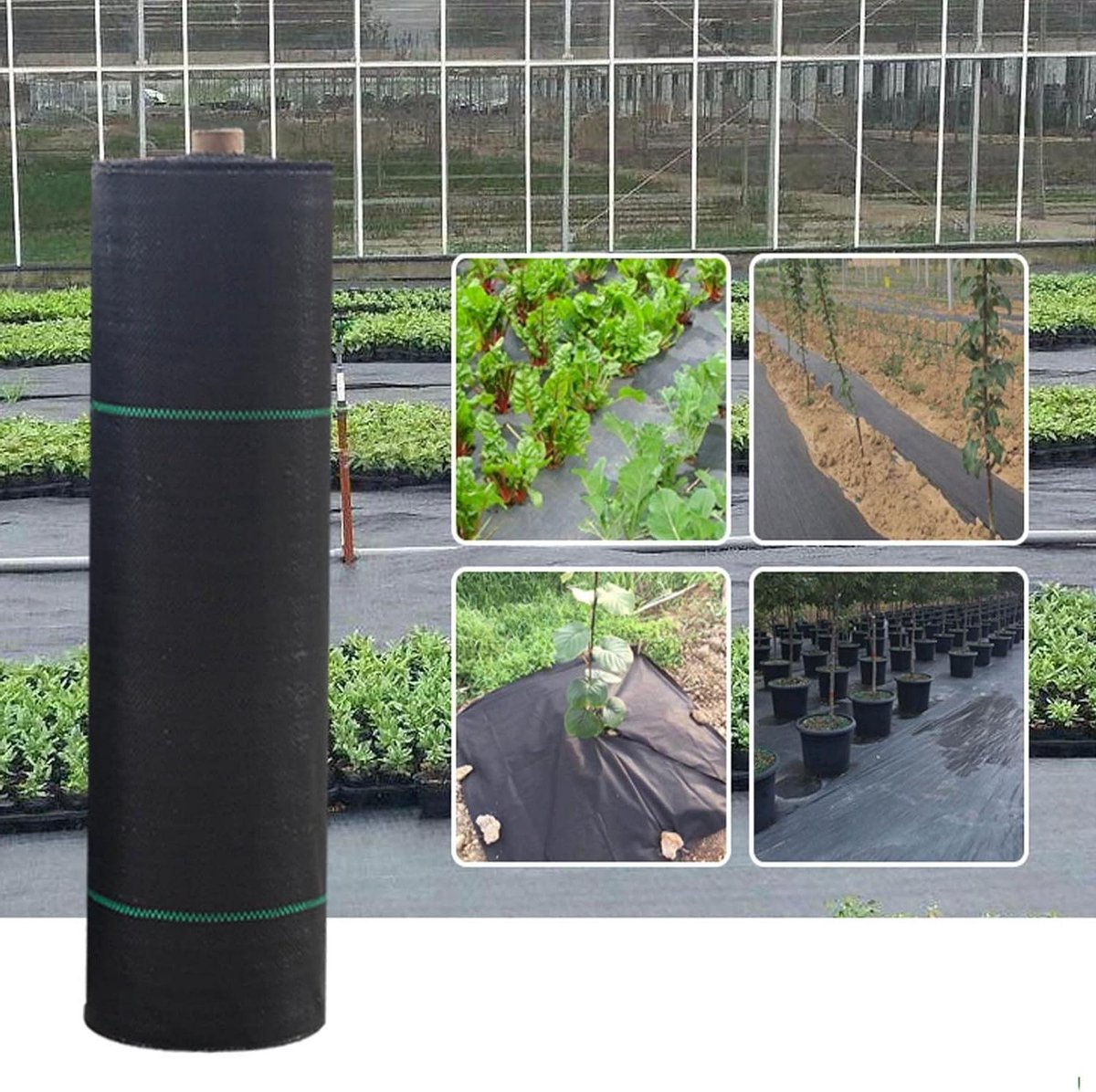 Onkruiddoek - W weed fabric - Tuinieren - Heavy Duty - 1x45m - Zwart