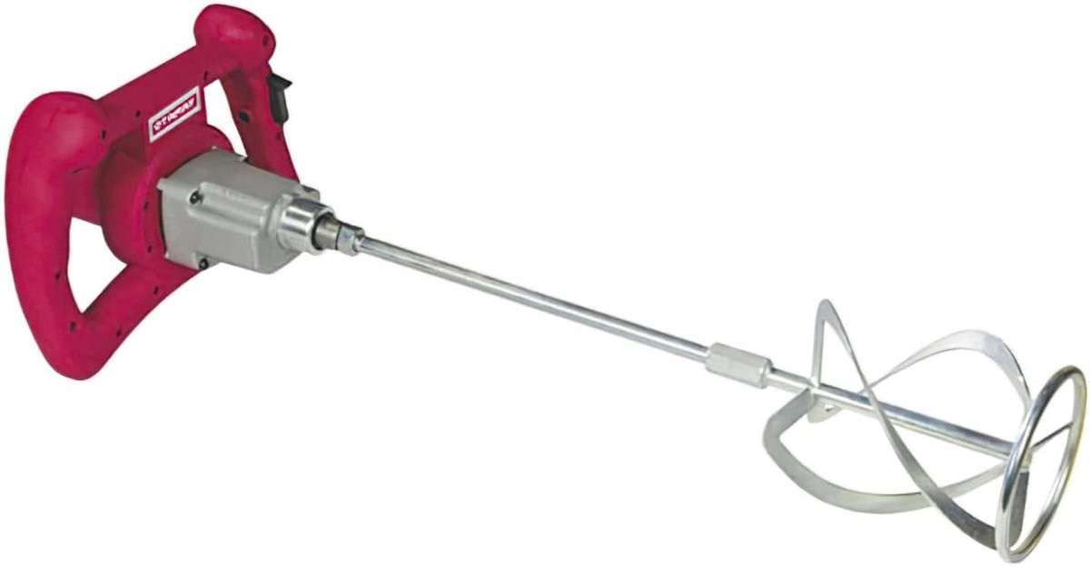 Mengkraan - Roermachine Mixer - Verf Mengen - Krachtige Motor - 1400 Watt - Rood/Grijs