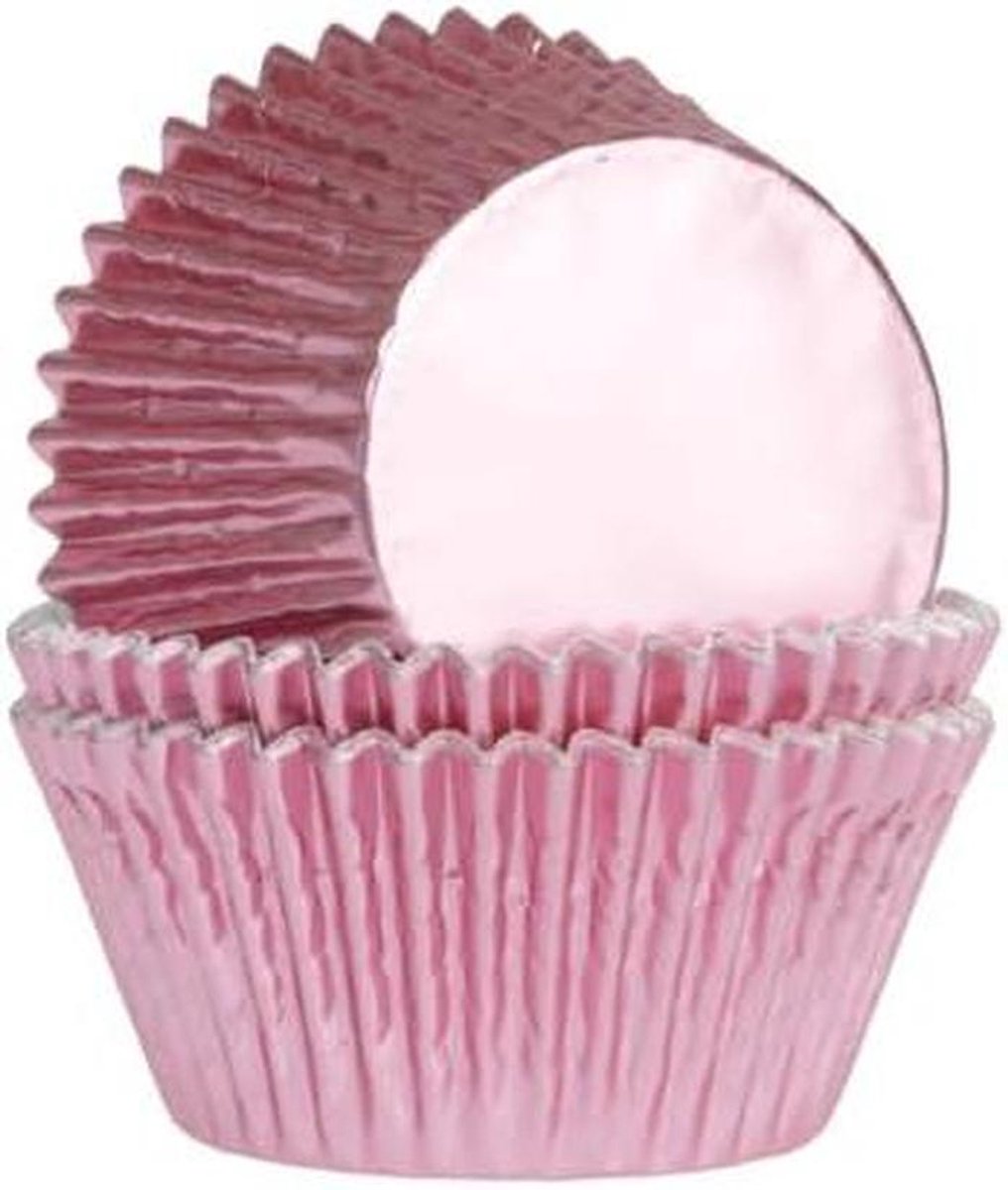 Mini Cupcake Caissettes - Cupcake Vormpjes - Bakken Thuis - Baby Roze Kleur - 36 Stuks - Roze