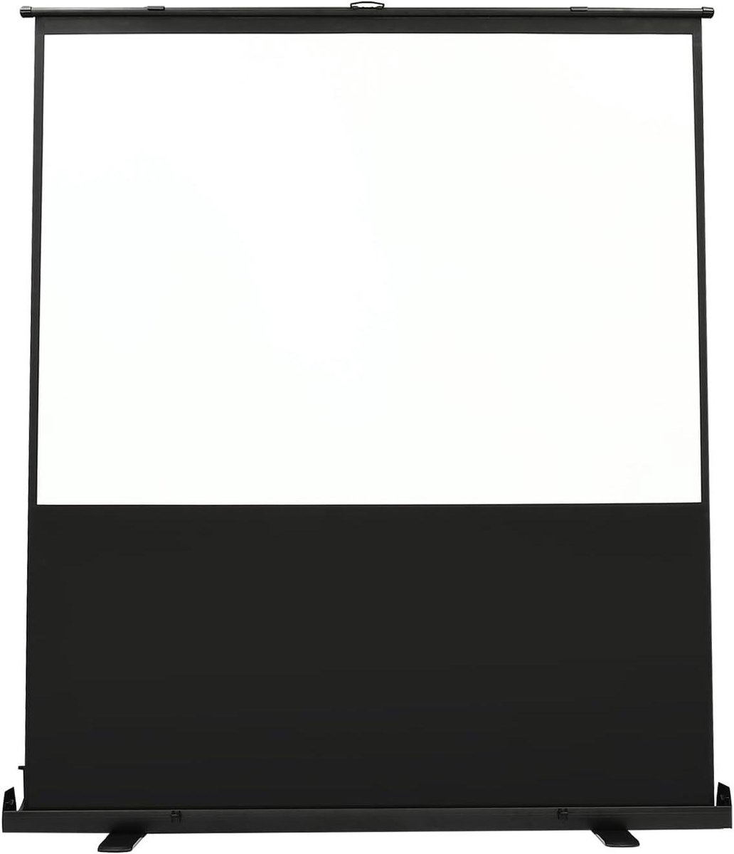 Projectiescherm - Rolscherm Beamer - Thuisbioscoop - Zelfdragend - 80 inch - Zwart