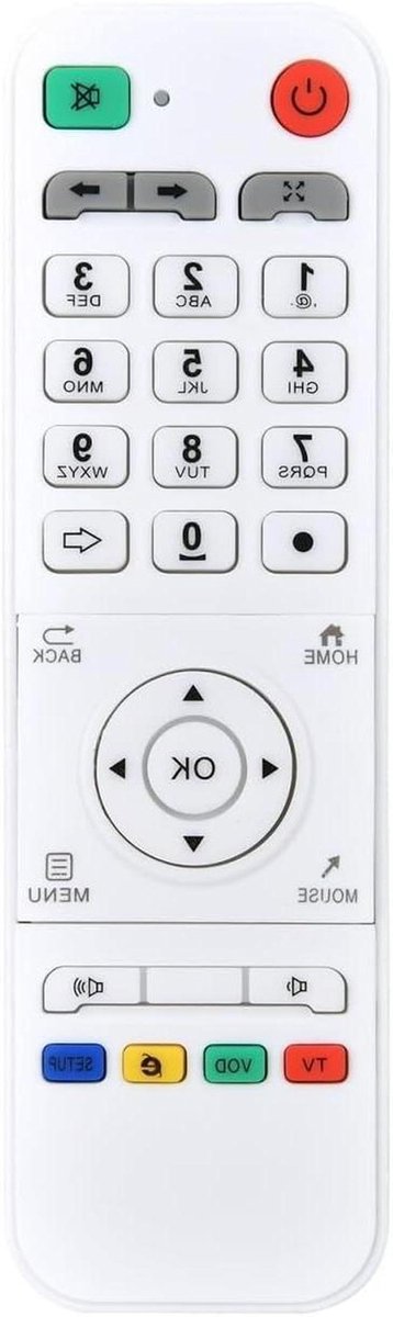 Afstandsbediening IPTV Box - Afstandsbediening TV - TV Bediening - Eenvoudig te bedienen - 100 Gram - Eenkleurig